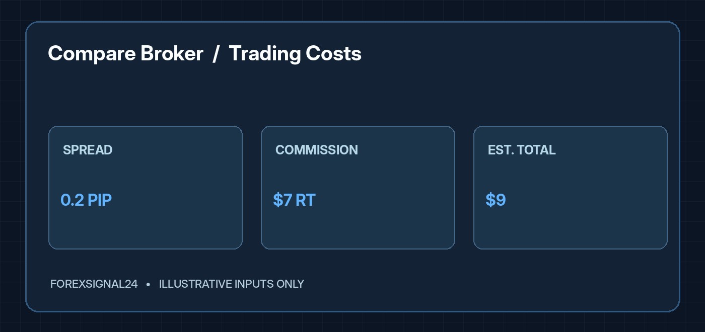How to Compare Forex Broker Trading Costs Beyond the Advertised Spread: editorial illustration showing its key forex analysis framework