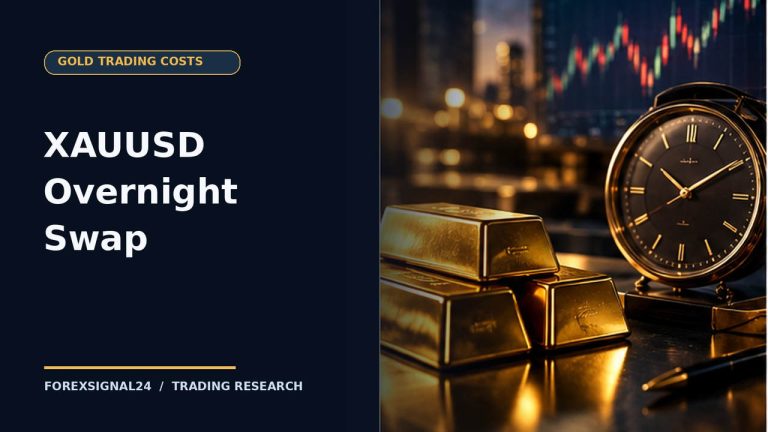 XAUUSD Overnight Swap — futuristic professional forex editorial cover